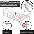 AirSleeperz® metalen bedframe Esmee White 140x200 cm - 2 persoons