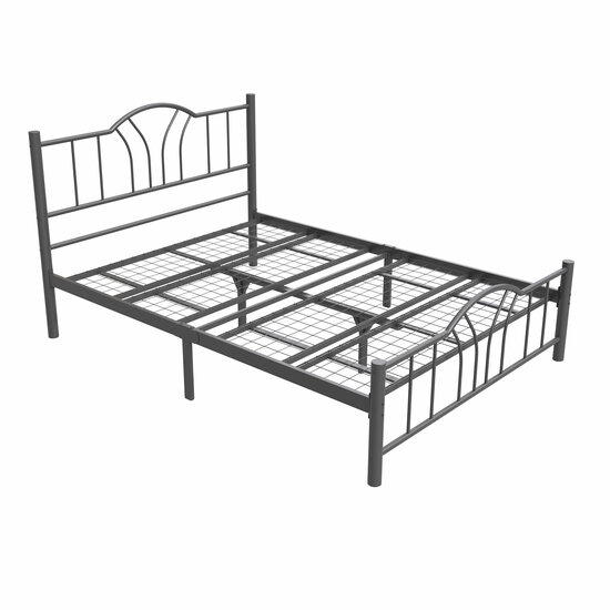 AirSleeperz® metalen bedframe Esmee Black 140x200 cm | 2eKans