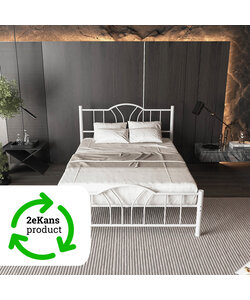 metalen bedframe Esmee White 140x200 cm - 2 persoons | 2eKans