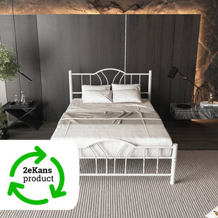 metalen bedframe Esmee White 140x200 cm - 2 persoons | 2eKans