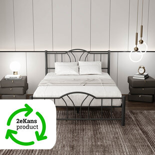 metalen bedframe Esmee Black 140x200 cm - 2 persoons | 2eKans