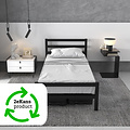 AirSleeperz® metalen bedframe Job Black 90x200 cm - 1 persoons | 2eKans