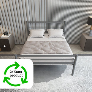 metalen bedframe Sara Grey 140x200 cm - 2 persoons | 2eKans