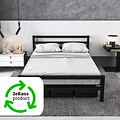 AirSleeperz® metalen bedframe Job Black 140x200 cm - 2 persoons | 2ekans