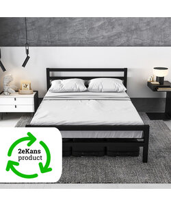 metalen bedframe Job Black 140x200 cm - 2 persoons | 2ekans