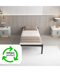 metalen bedframe Luuk Black 90x200 cm - 1 persoons | 2eKans