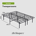 AirSleeperz® opvouwbaar bed Joost Premium Black 140x200 cm - 2 persoons