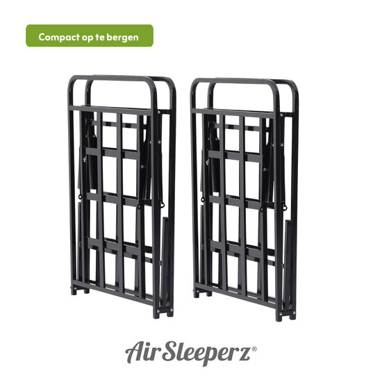 AirSleeperz® opvouwbaar bed Joost Premium Black 140x200 cm - 2 persoons
