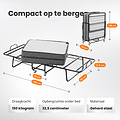 AirSleeperz® opvouwbaar bed Merel 80x200 cm - 1 persoons