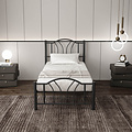 AirSleeperz® metalen bedframe Esmee Black 90x200 cm - 1 persoons | 2eKans