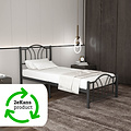 AirSleeperz® metalen bedframe Esmee Black 90x200 cm - 1 persoons | 2eKans