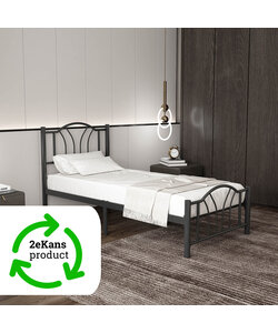 metalen bedframe Esmee Black 90x200 cm - 1 persoons | 2eKans