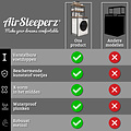 AirSleeperz® wasmachine ombouw rek Walnut+White (50x68x155 cm) | 2eKans