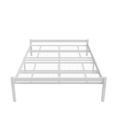AirSleeperz® metalen bedframe Luuk White 140x200 cm - 2 persoons