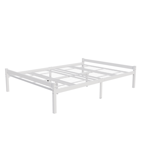 AirSleeperz® metalen bedframe Luuk White 140x200 cm - 2 persoons