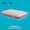 AirSleeperz® SoftLife Memory Foam Zacht Hoofdkussen 60x40 cm