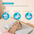 AirSleeperz® SoftLife Memory Foam Medium Hoofdkussen 60x40 cm