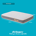 AirSleeperz® SoftLife Memory Foam Stevig Hoofdkussen 60x40 cm