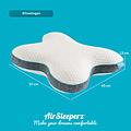 AirSleeperz® SoftLife Ergonomisch Vlinderkussen Memory Foam 57x45 cm
