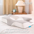 AirSleeperz® SoftLife Ergonomisch Fysio Hoofdkussen Memory Foam 64x38 cm