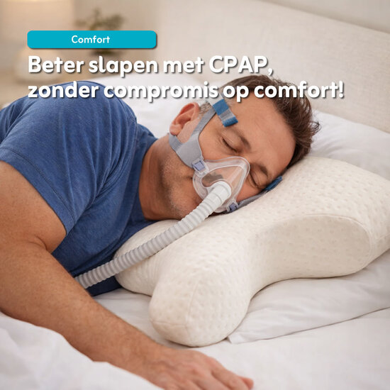 AirSleeperz® SoftLife Ergonomisch CPAP Kussen – Apneukussen 55x40 cm