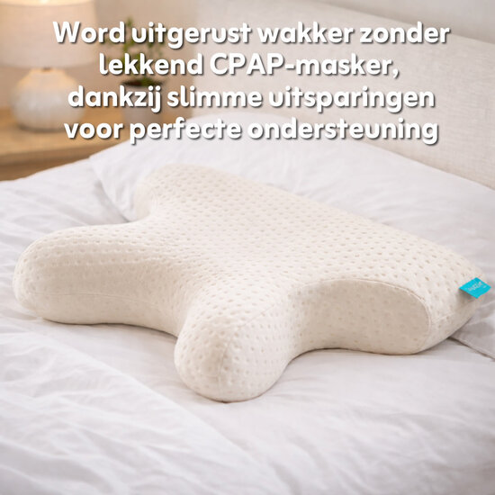 AirSleeperz® SoftLife Ergonomisch CPAP Kussen – Apneukussen 55x40 cm
