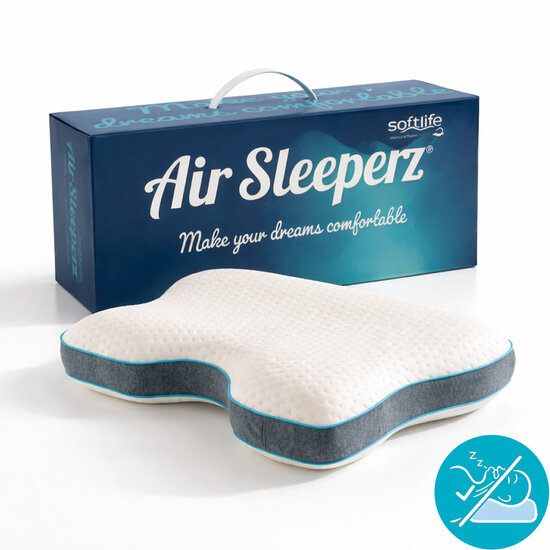 AirSleeperz® SoftLife Anti Snurk Kussen Memory Foam 55x40 cm