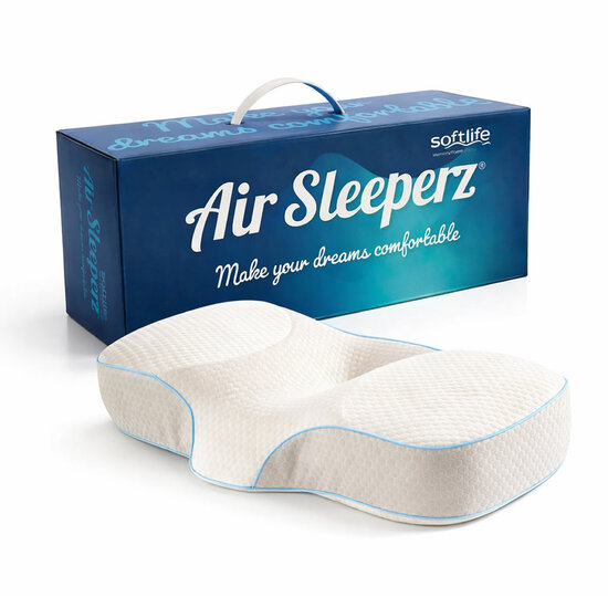 AirSleeperz® SoftLife Ergonomisch Nekkussen Memory Foam 67x36 cm