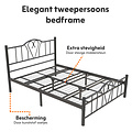 AirSleeperz® metalen bedframe Eva Black 160x200 cm - 2 persoons