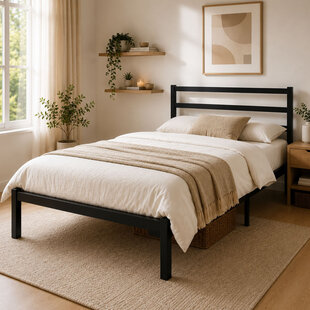 metalen bedframe Job Black 160x200 cm - 2 persoons