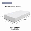 AirSleeperz® traagschuim matras 90x200 cm - 1 persoons