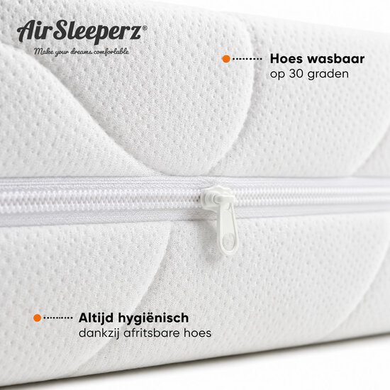 AirSleeperz® traagschuim matras 160x200 cm - 2 persoons