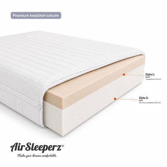 AirSleeperz® traagschuim matras 160x200 cm - 2 persoons