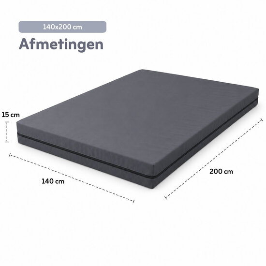 AirSleeperz® waterdicht incontinentiematras - zorgmatras 140×200 cm