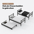 AirSleeperz® metalen stapelbed Emma Family Black 90x200x175 cm