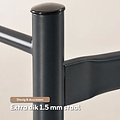 AirSleeperz® Metalen projectbed Manon 90x200 cm - 1 persoons