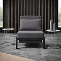 AirSleeperz® metalen slaapfauteuil Noud Black 63x70x82 cm - 1 persoons - 2eKans