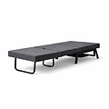 AirSleeperz® metalen slaapfauteuil Noud Black 63x70x82 cm - 1 persoons - 2eKans