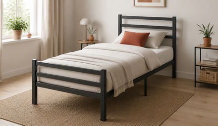 Metalen bed 1 persoons