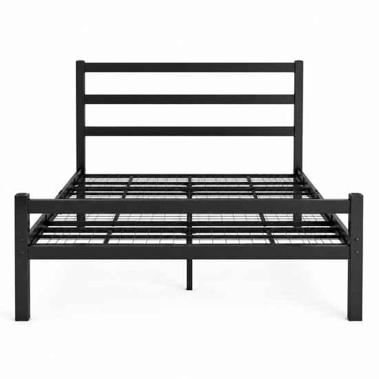 AirSleeperz® metalen bedframe Job Black 160x200 cm - 2 persoons | 2eKans