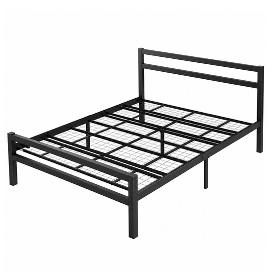 AirSleeperz® metalen bedframe Job Black 160x200 cm - 2 persoons | 2eKans