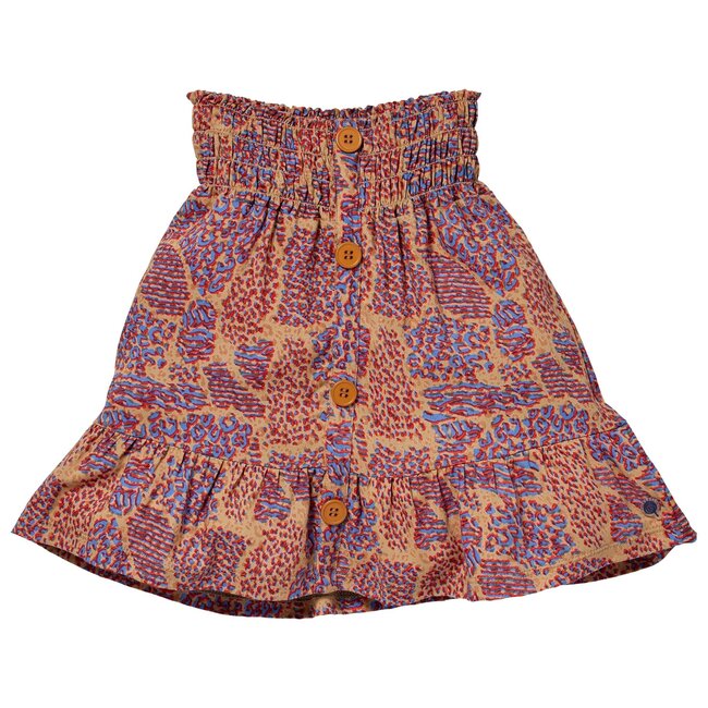 Quapi Meisjes rok - Kim - AOP Caramel animal