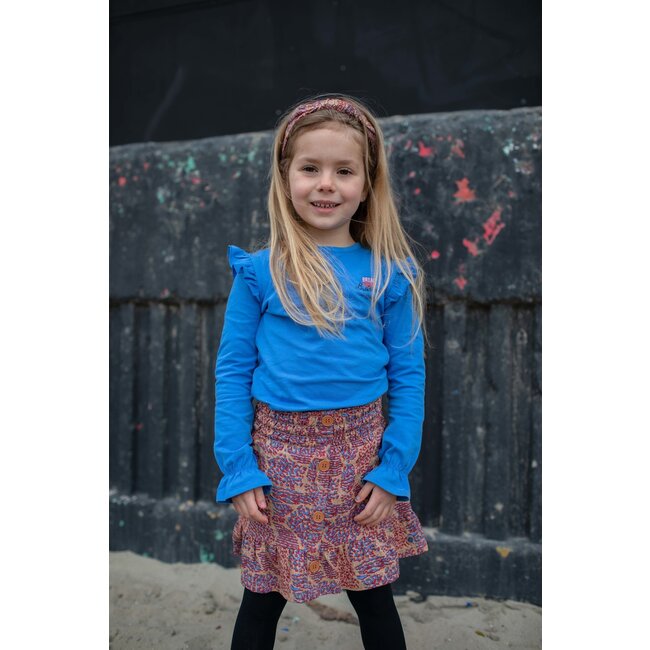 Quapi Meisjes rok - Kim - AOP Caramel animal