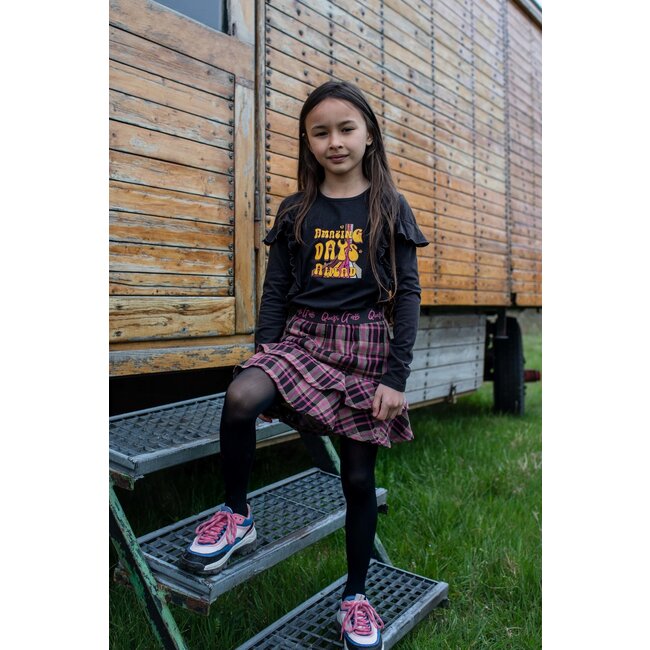 Quapi Meisjes rok - Kendra - AOP Zand geruit