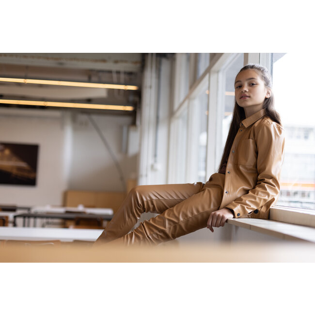 LEVV Meisjes jas - Robina - Bruin caramel