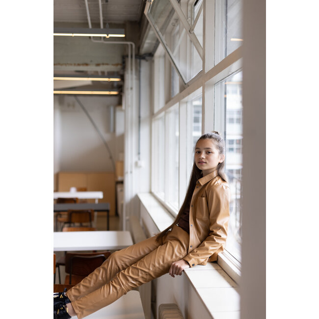 LEVV Meisjes broek - Rosina - Bruin caramel