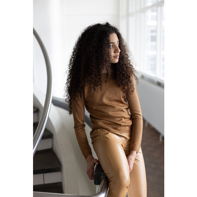 LEVV Meisjes broek - Rosina - Bruin caramel