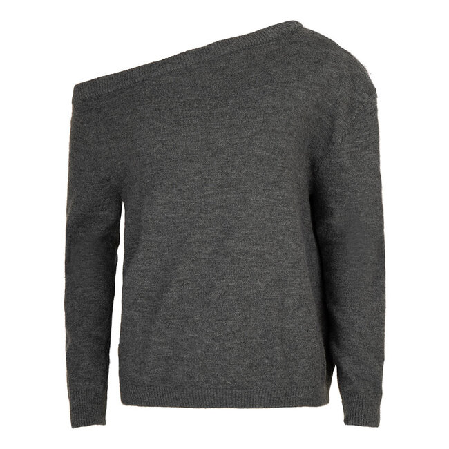 Jacky Luxury Meisjes sweater gebreid - Grijs melange