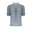 NoBell Meisjes blouse - Tami - Blauw Fog