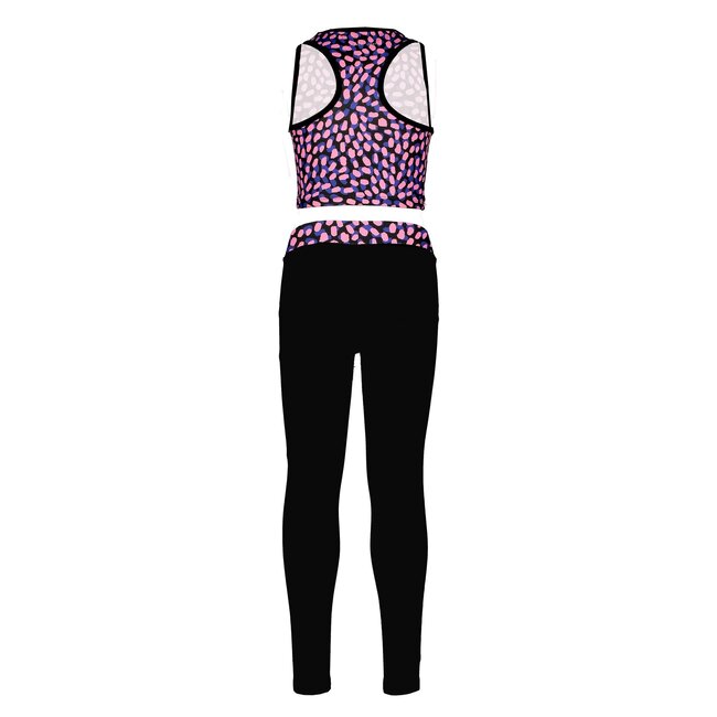 B.Nosy Meisjes legging + top - Splash roze